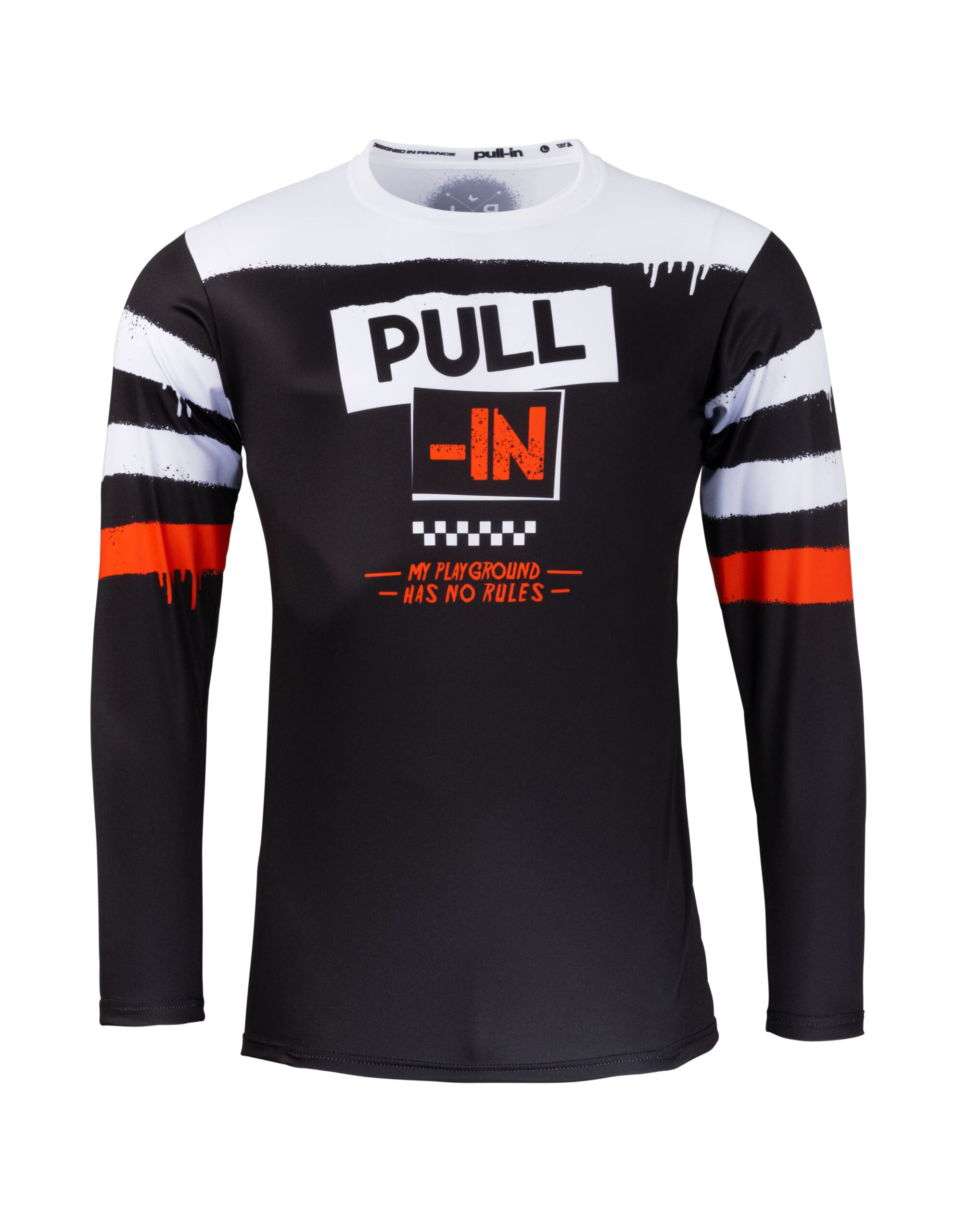 maillot_motocross_pullin_trash_black_orange