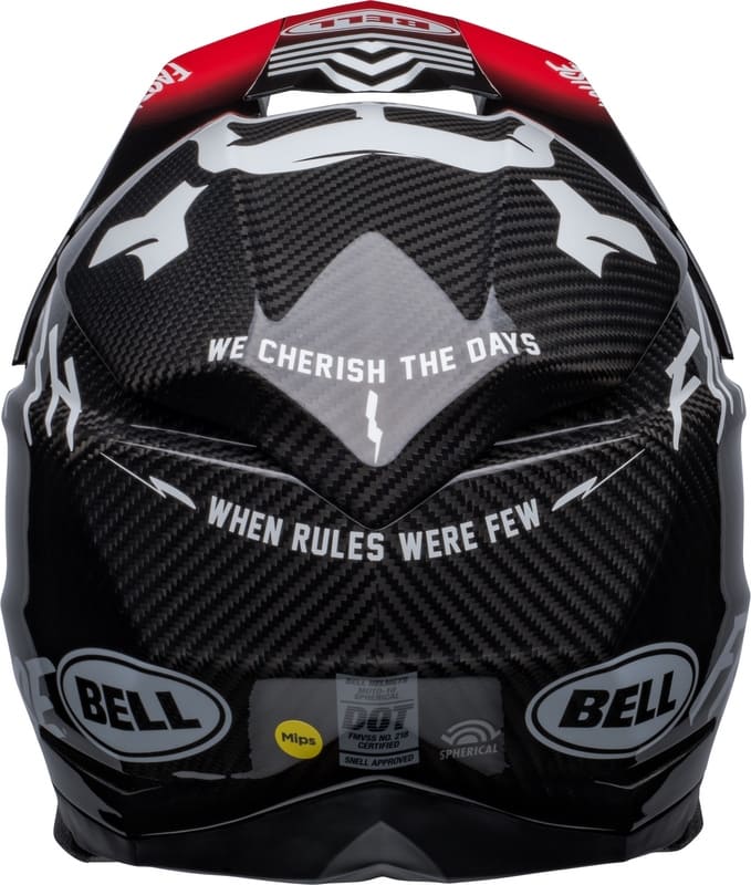 Casque BELL Moto-10 SPHERICAL-Fasthouse Privateer-Noir-Rouge-4