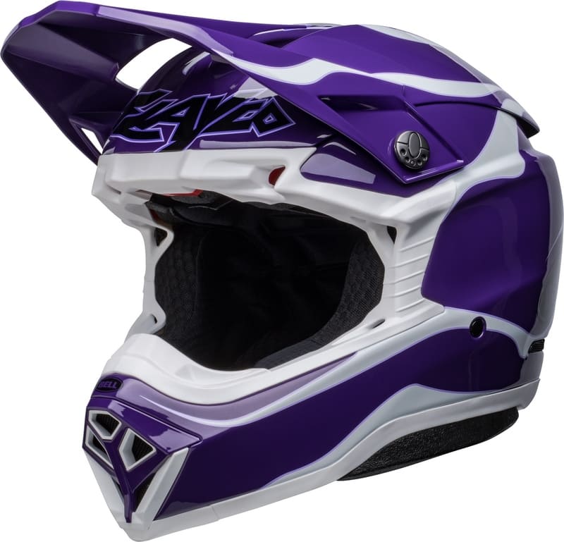 Casque BELL Moto-10 SPHERICAL-Slayco-Violet-Blanc(1)