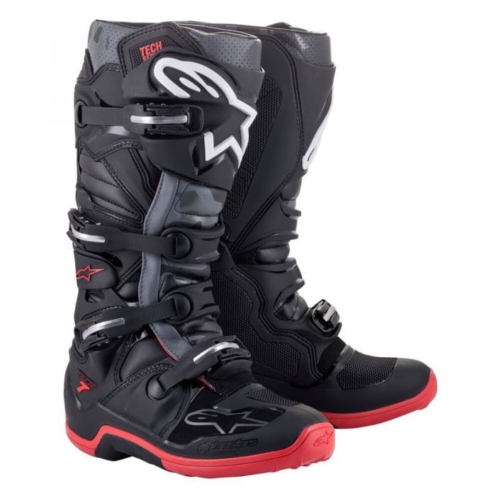 bottes-motocross-alpinestars-tech7-boots-noir-gris-rouge
