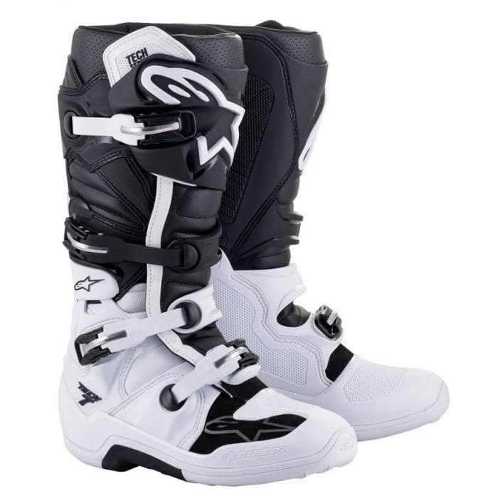 bottes-motocross-alpinestars-tech7-boots-white-banche-noir